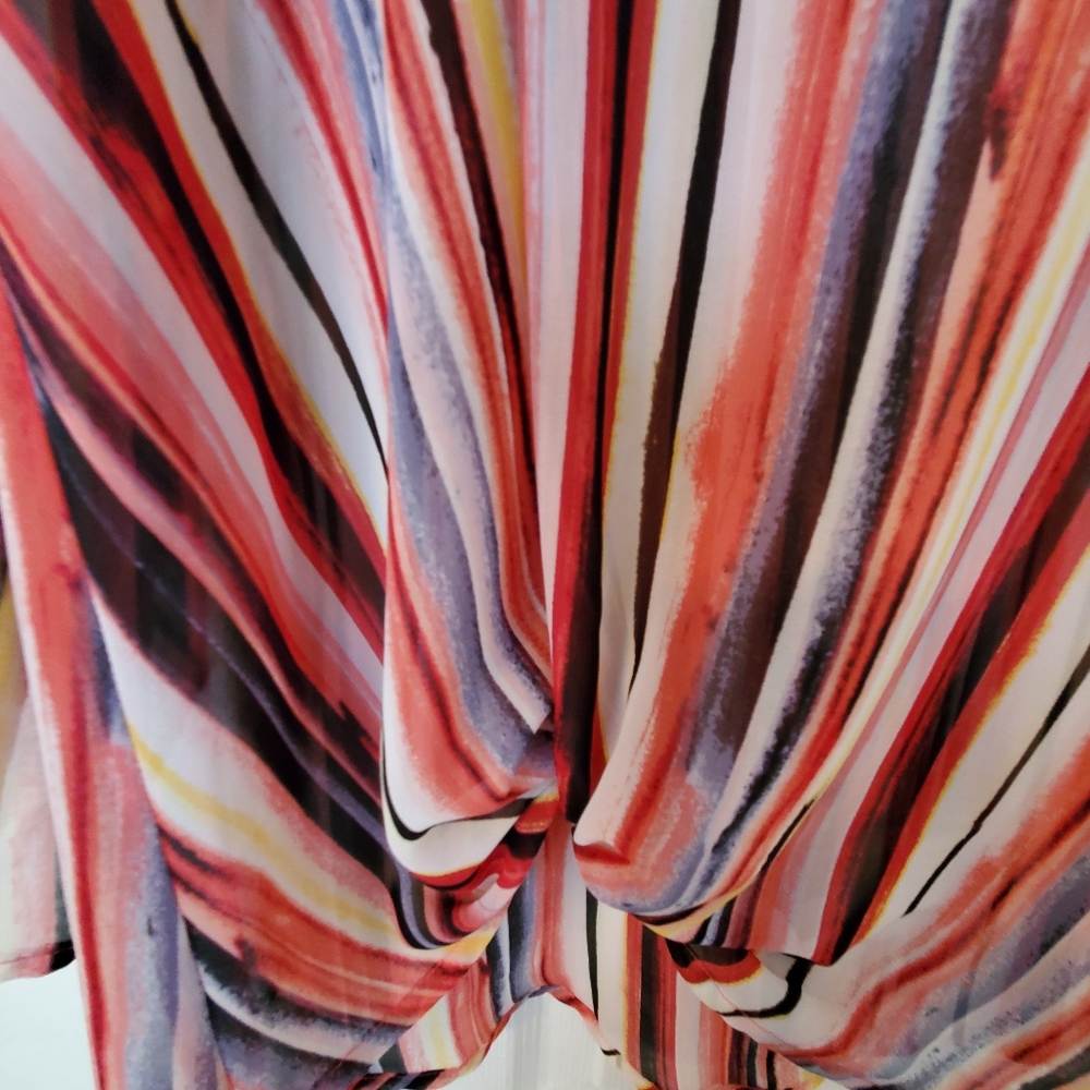 Multi-colored striped tunic